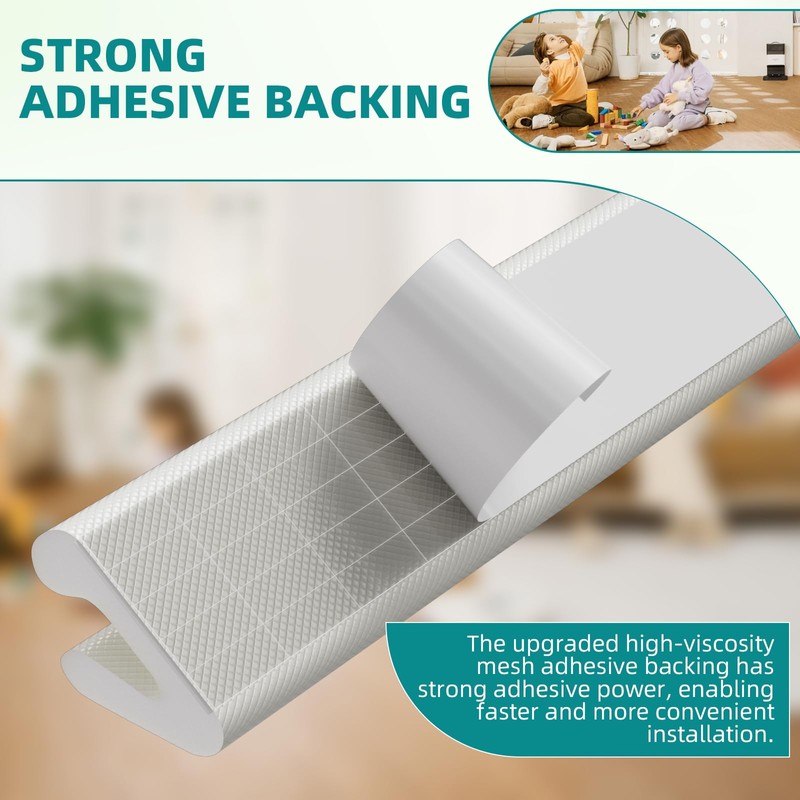 19.7 Ft V-Shape Weather Stripping Door Seal Strip,Self Adhesive Foam