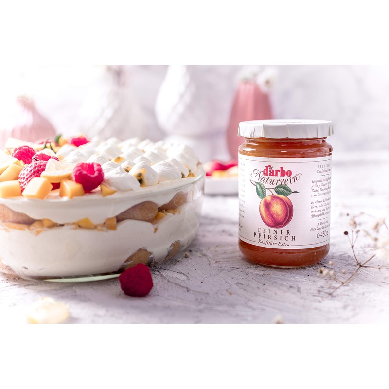 d'arbo All Natural Peach Fruit Spread, 16 Ounce