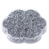 14400Pcs Flat Back Rhinestones Dazzling Colorful DIY Sturdy Iridescent Rhinestones