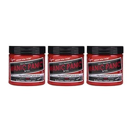 Manic Panic Electric Tiger Lily Classic Creme, Vegan, Cruelty Free, Orange Semi Permanent Hair Dye 3 x 118ml