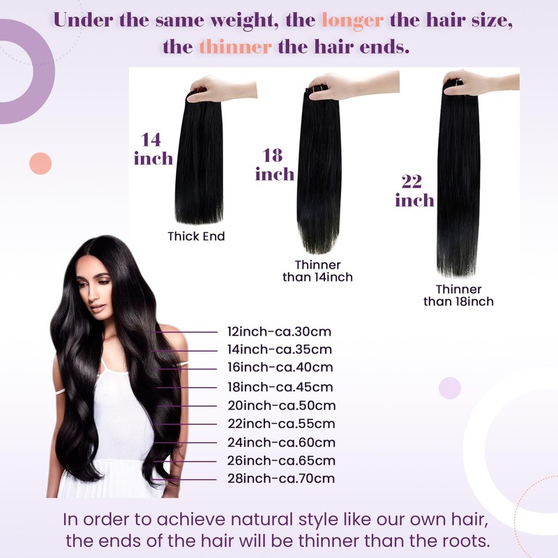 LaaVoo Clip-In Real Hair Extensions Blonde Balayage Real Hair Extensions