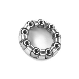 BIKE BALL BEARING CAGE CRANKSHAFT BOTTOM BRACKET 1/4" CRANKSET CHAINSET 9 BALLS