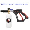 Tool Daily Short Pressure Washer Gun With Foam Cannon, 1/4