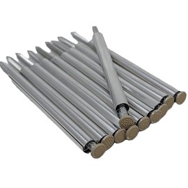 Generic Heavy Duty 7"" Clay Colored Brown Aluminum Gutter Spikes and Ferrules - 10 Pack, 785854127119