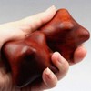 JQ Wooden massage ball acupressure hexagonal rod manual acupressure solid wood / 나무 마사지 볼 지압기 육각 봉 수동 지압 원목