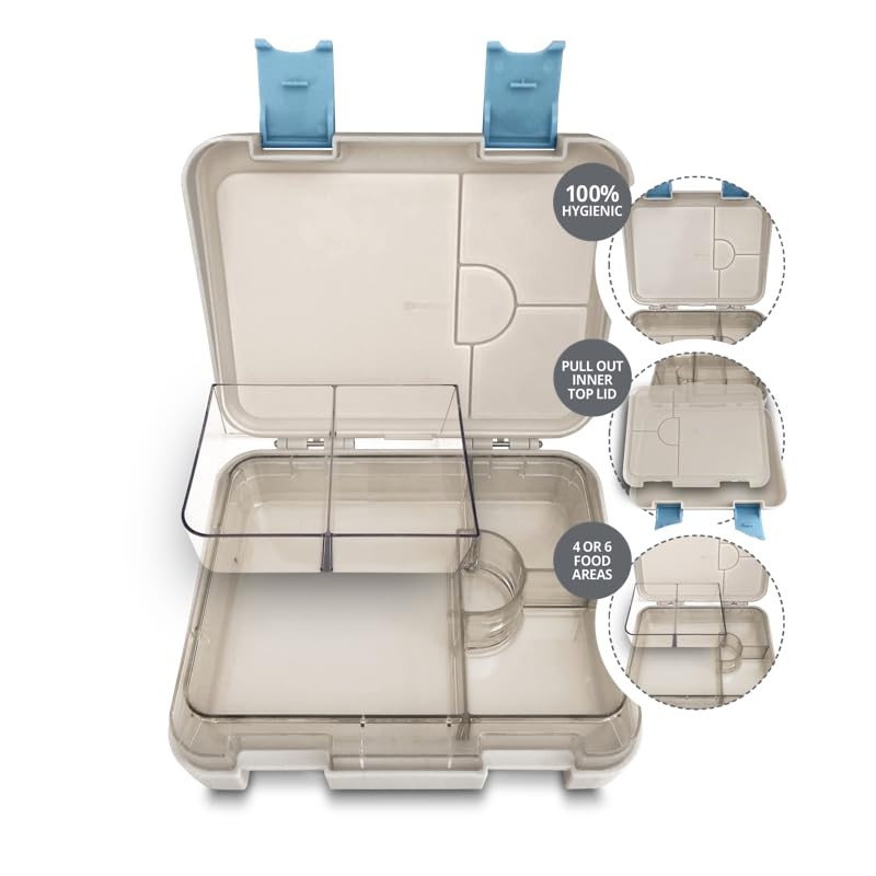 Kid-Friendly Easy Clean Bento Lunchbox by My Family - Leakproof,