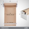 Jumbl 18” Wall Mounted Kraft Paper Dispenser | Hanging Paper
