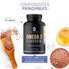 Aceite de Linaza Puro Omega 3 180 Cápsulas. Ingredientes naturales: