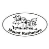 Generic Mount Rushmore Oval Bumper Sticker D1697 Euro Oval