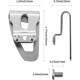 42-70-2653 Belt Clip/Hook Compatible with Milwaukee M-18 Fuel Tools 2604-20, 2604-22, 2604-22CT, 2797-22,2804-20,2904-20, Impact Driver Hammer Drill Belt Clip (5-pack)