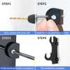 Samurai Sword Wall Mount-Katana Stand Wall Mount-(Black-2 Set) Sword Wall