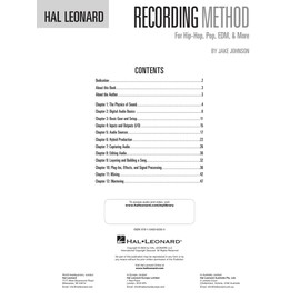 Hal Leonard Recording Method for Hip-Hop, Pop, EDM, & More - by Jake Johnson with Online Audio and Video Demos