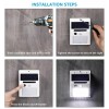 Unbranded 6 pcs 20LED Solar Powered PIR Motion Sensor Light
