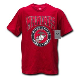 Rapiddominance Marines Classic Military Tee, Cardinal, XX-Large