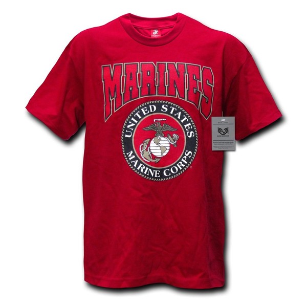 Rapiddominance Marines Classic Military Tee, Cardinal, XX-Large