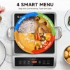 AMZCHEF 1800W Induction Cooktop Commercial: Large 8" Heating Coil Induction