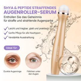 Baby Bright Augenroller Serum - Hydrating Augen Roll On, Augenserum Gegen Falten und Augenringe, Under Eye Brightener - 5HYA & Peptide 15ml
