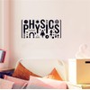 UILMNIY Educational Physics Wall Decal - Vinyl Science Letters Sticker