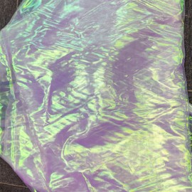 3 Yard Magic Rainbow Laser Gradient Organza Lace Fabric,Iridescent Holographic Gauze Fabric for Wedding Dress,Curtain,Photography Background,Party,DIY Supplies,Home Decor (Magic Light Purple)