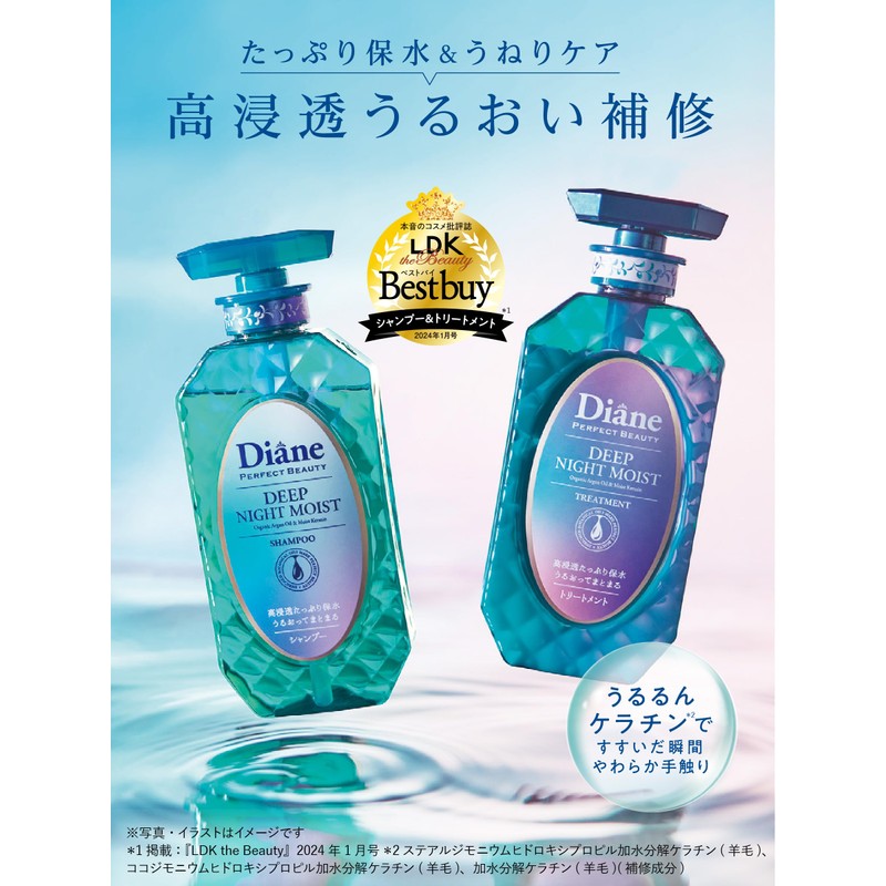 Diane Shampoo (Night Water Retention & Swell Care), Moonlight Berry