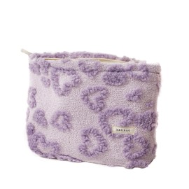 JOYXING Makeup Bag Corduroy Cosmetic Bag for Women, Large Capacity Cosmetic Bag Organizer Cute Makeup Brushes Aesthetic Accessories Storage Bag for Women