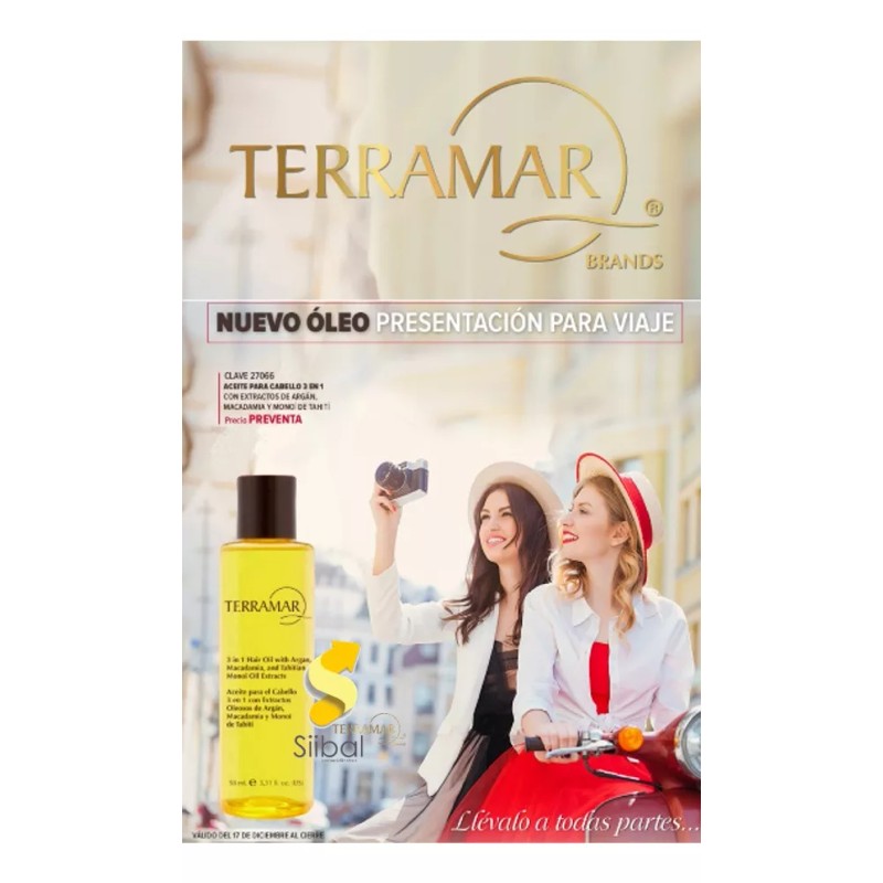 TERRAMAR BRANDS Oleo Tratamiento Para Cabello 3 En 1 Terramar