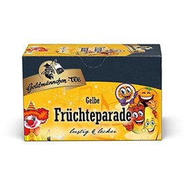 Goldmännchen Tee Yellow Kinder Früchteparade, 20 Individually Sealed Tea Bags, Pack of 3 (3 x 50 g)