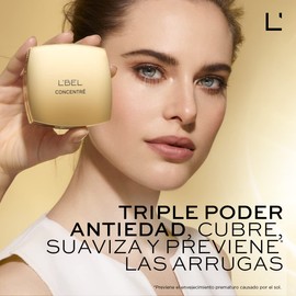 L'BEL - Concentré Total Polvos Compactos Antiedad Color Medium 5 10 g, Triple Poder Antiedad, Polvos Antiarrugas, Protección Solar FPS 15, Cubren, Suavizan y Previenen Arrugas, Acabado Mate