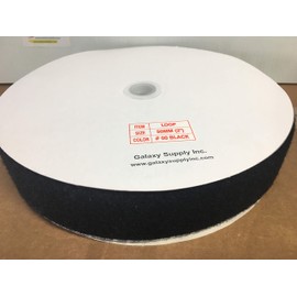 2" Magic Black Tape with Glue Stick, Loop ONLY,25 Yards =75 Ft per roll. UPC900108