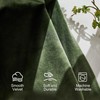 Lazzzy Green Velvet Curtain Thermal Insulated Curtains 63 Inch Long