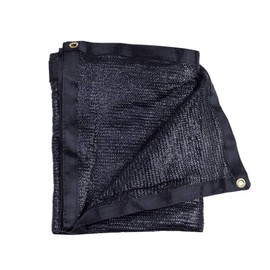 e.share 40% Shade Cloth Black Premium Mesh Shade Panel with Grommets 12ft x 20ft