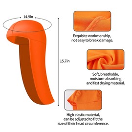 6 Pieces Elastic Hard Hat Sun Shield, Helmet Liner with Neck Shade Cooling Skull Caps for Outdoor Activities