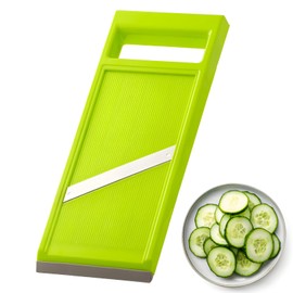 Cucumber Slicer, Stainless Steel Cucumber Grater, with Ergonomic Handle, Vegetable Slicer, Kitchen Cucumber Slicer, Thin Slices, Hand Tool Slicer Vegetables, Suitable for Carrots and Cucumbers, Quick Cutting of Vegetables and Fruit