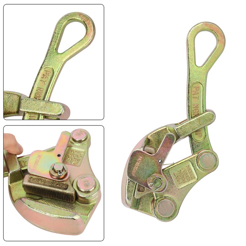 2 Pack 2T Cable Grip, 4409 lbs Wire Gripper, Wire