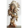 BLACK FOREST DECOR Chief with Headdress Sculpture