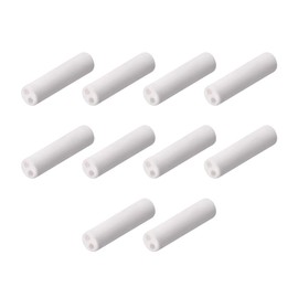 uxcell 1mm Dia Ceramic Insulation Tube Twin Bore Alumina Porcelain High Temperature Insulator Pipe for Heating Element 10 Pcs