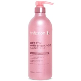 Infusion K Keratin Anti-Breakage Conditioner with UltraKeratin Complex - Hydrates & Enhances Softness & Shine | Strengthens Weak & Damaged Hair | Color Safe | Paraben & Sulfate Free (32 oz)