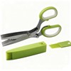 Bestac 5-Blade Herb Scissors Kitchen & Cooking Shears Sharp Stainless