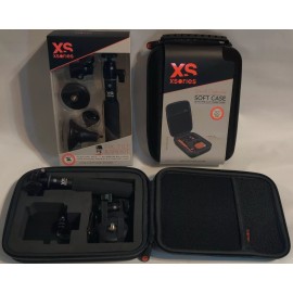 XSories Black Vlog action Selfie Stick GoPro Universal Camera Magnet & Carrying Case  - 1 Fix, Tilt & Shoot U-Shot & Case Combo