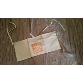 HOME DEPOT WAIST-TIE CANVAS TOOL STORAGE WORK CONSTRUCTION APRON, 2 POCKETS, NWT