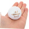 Kisangel 6pcs Golf Training Balls Durable White Rubber Practice Balls