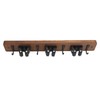 2pcs Mop Broom Holder 3 Positions 4 Hooks Wall Mount