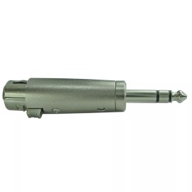 YOVUS 3-Pin XLR Female to 1/4 Stereo 6.35mm Male Plug TRS Audio Cable Cord Mic Adapter