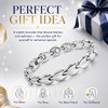 Magnetic Bracelets for Women, Stainless Steel Leaf Links, Fashion Design