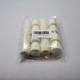 ajile Foot Cap Tube Cap Made of Reinforced Vulcanised Rubber White for Table Chair Feet Furniture Feet with 22 mm Diameter - 16 Pieces - EVS222x16-FBA