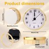 BTFO 3-1/8 Inch Round Clock Insert, Mini Quartz Movement Clock