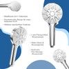 Properhome HS01 6-Way Pressure Boosting Hand Held Shower Head Round