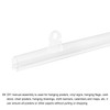 MECCANIXITY PVC Poster Hanger Rail Poster Strip Bar 25cm/10inch Clear