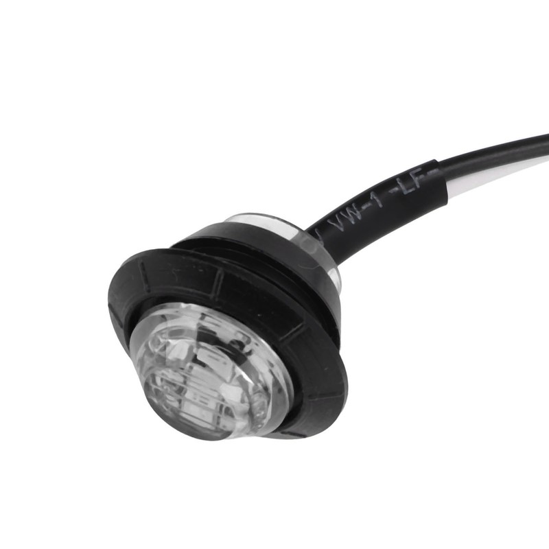 10pcs Side Marker Light 3LED IP68 Waterproof Round Clearance Indicator