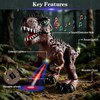 3-Pack Electronic Walking Dinosaur Toys for Toddlers 2-4, Moving Dinosaurs